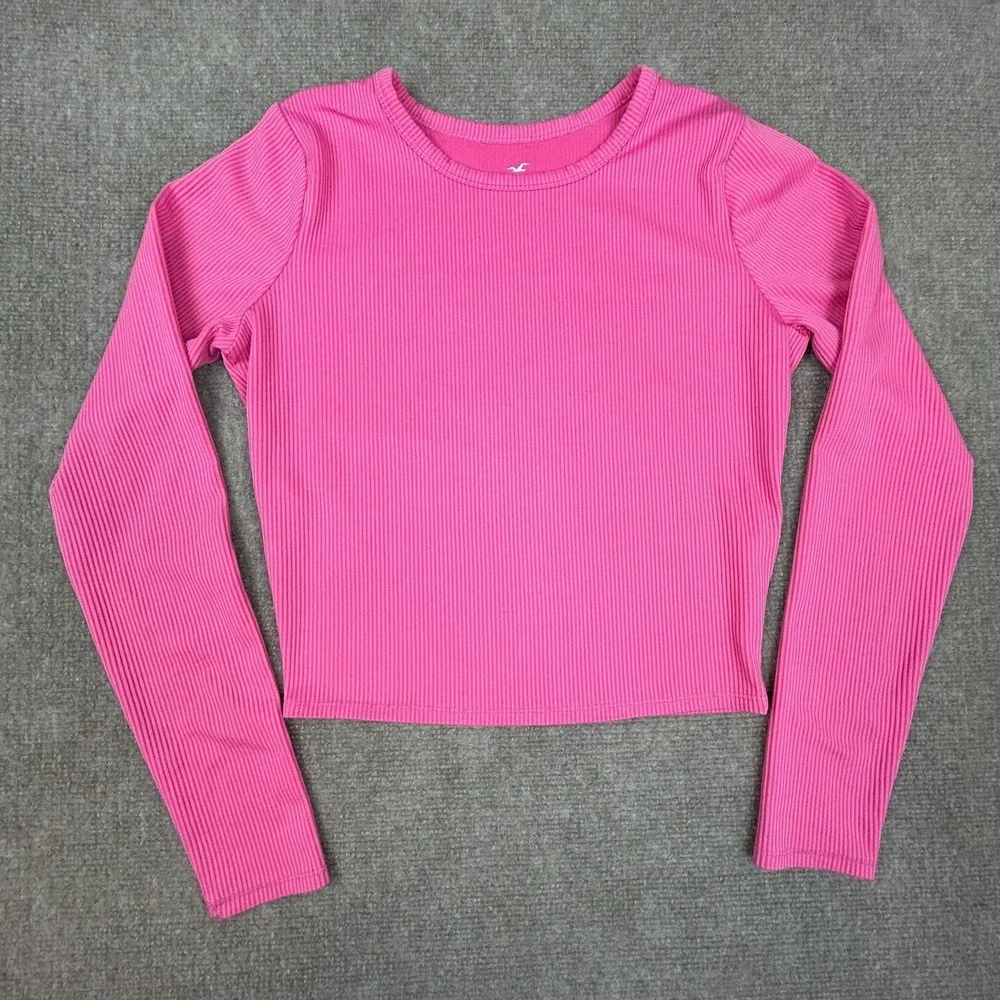 Hollister Must Have Collection Baby‎ Tee Shirt Womens Medium Pink Round Neck